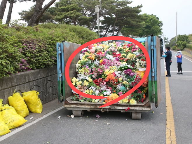 “조상님께 플라스틱을 바친다고?”